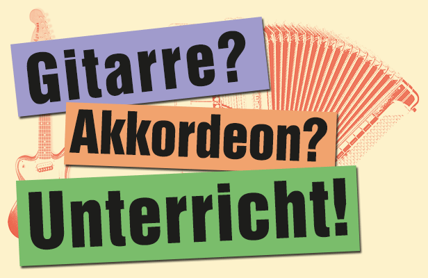 Gitarrenunterricht, Akkordeonunterricht Tübingen